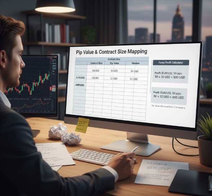 Pip Value & Contract Size Mapping for EUR USD and GBP USD.png